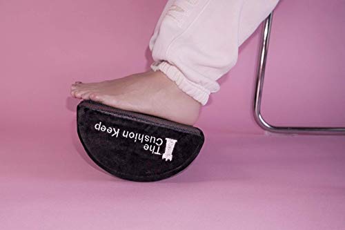 Under Desk Foot Rest Cushion - Foam Footrest with Ergonomic Height - Anti-Slip Bottom and Removable Cover – Ideal for Feet, Back, Head, Knees - 15.7 x 7.9 x 3.9-inch